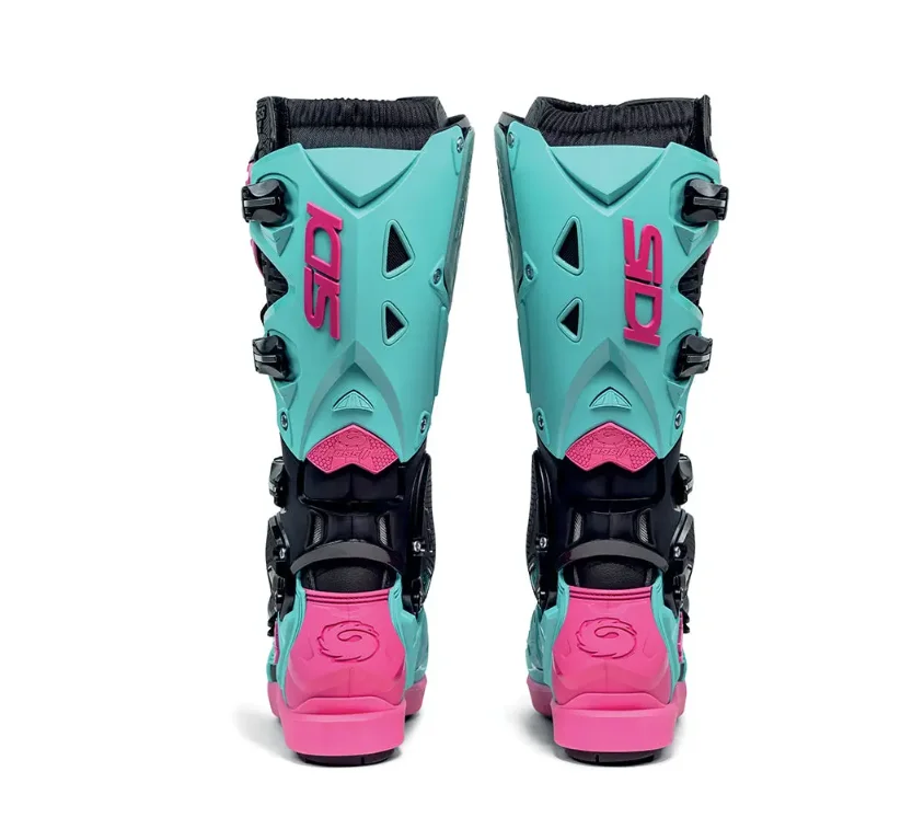 Bota Sidi Crossfire 3 SRS Preto/Menta/Rosa - Spinelli Motos Boutique